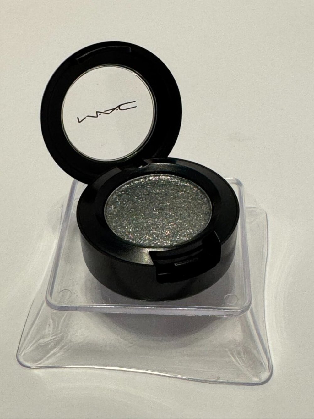 MAC Say It Isn't So Dazzleshadow Eye Shadow Single Dark Grey Glitter Pot New